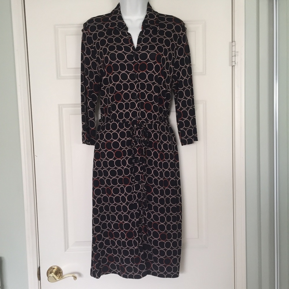 Marks & Spencer Circle print Shirt Dress size 8